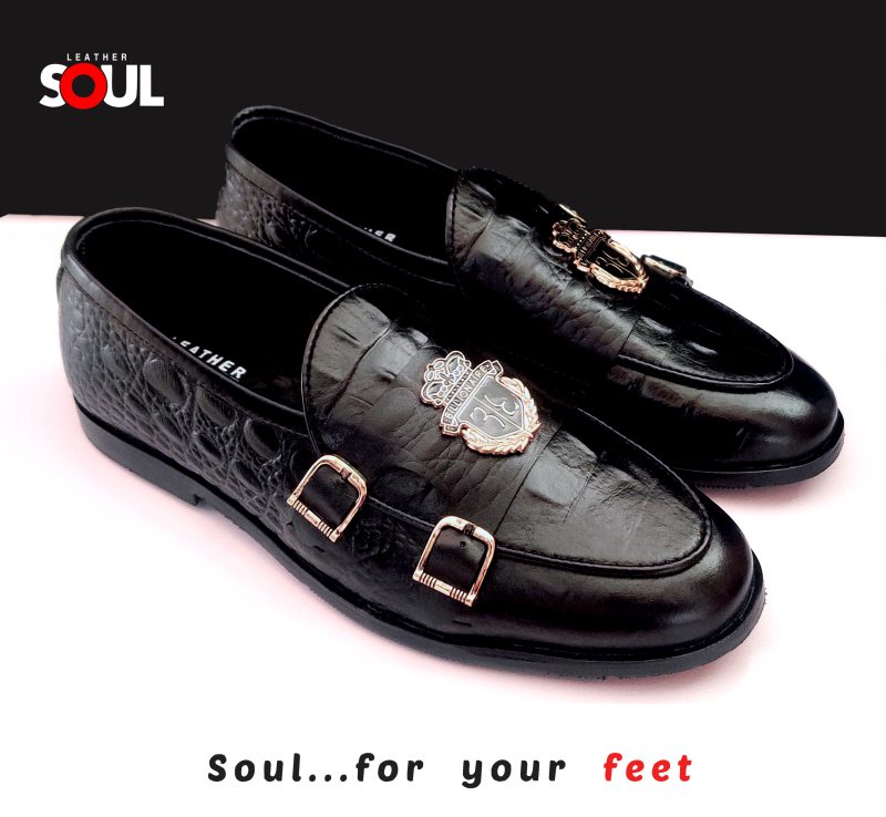 Billionaire leather Doublestrap Monk Shoe For Men - Image 4