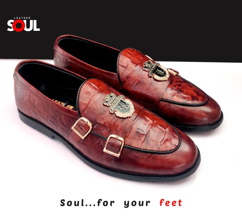 Billionaire leather Doublestrap Monk Shoe For Men - Image 3